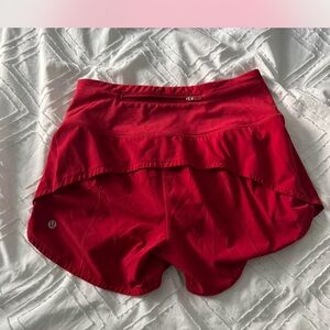 lululemon athletica Women's Vibrant Red Athletic Shorts